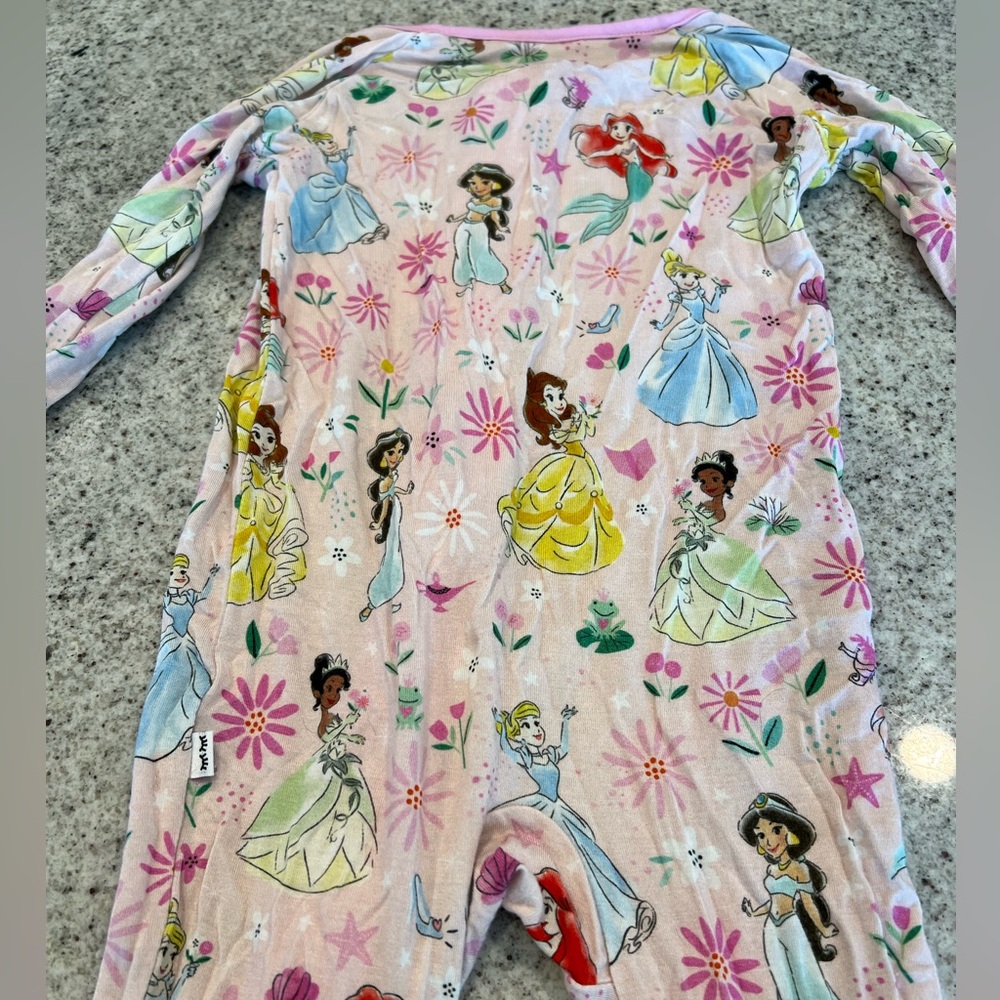 Little Sleepies Disney Princess Zippy 6-12 Months - Picture 8 of 10